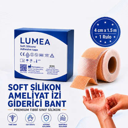 Lumea Silikon İz Bandı — Premium Silikon Rulo Bant | Tıbbi Sınıf